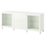 BESTÅ تشكيلة تخزين مع أدراج, Sindvik أبيض/Pipmakare أبيض, ‎180x42x75 سم‏