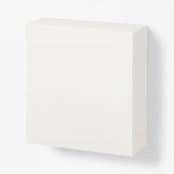 BESTÅ تشكيلة خزانة حائطية, أبيض/Lappviken أبيض, 60x22x64 سم