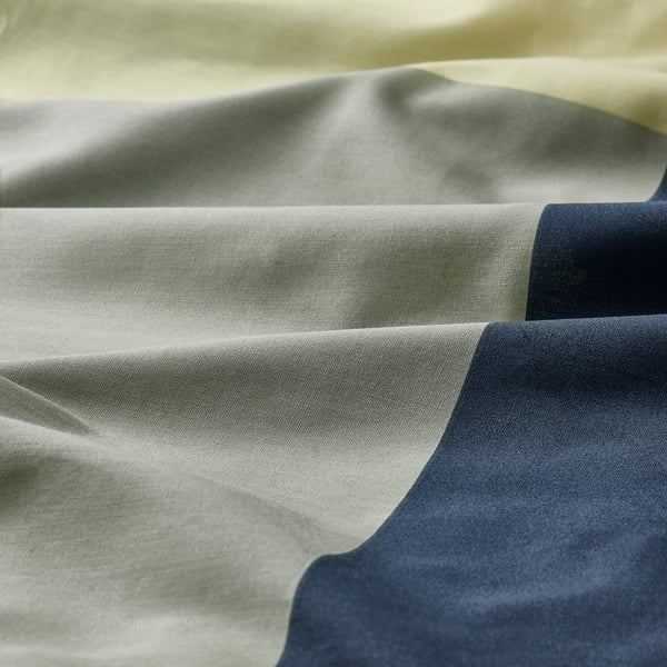 BRUNKRISSLA غطاء مخدة, أخضر/عدة ألوان, 50x80 سم