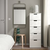 GRANVÅG مرآة, تعليق حائطي/أخضر, ‎50x110 سم‏