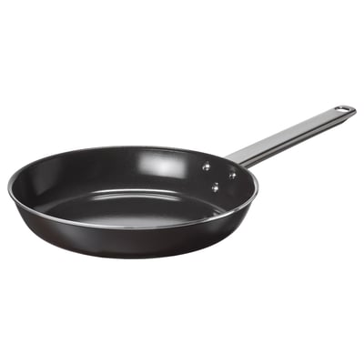 GULDÖRING مقلاة, مانع للالتصاق ستينلس ستيل/أسود-رمادي, 24 سم