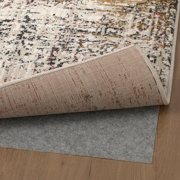 JEJSING سجادة، وبر قصير, أحمر/رمادي-بني, 200x300 سم