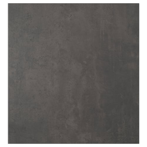 KALLVIKEN باب, رمادي غامق مظهر الخرسانة, 60x64 سم