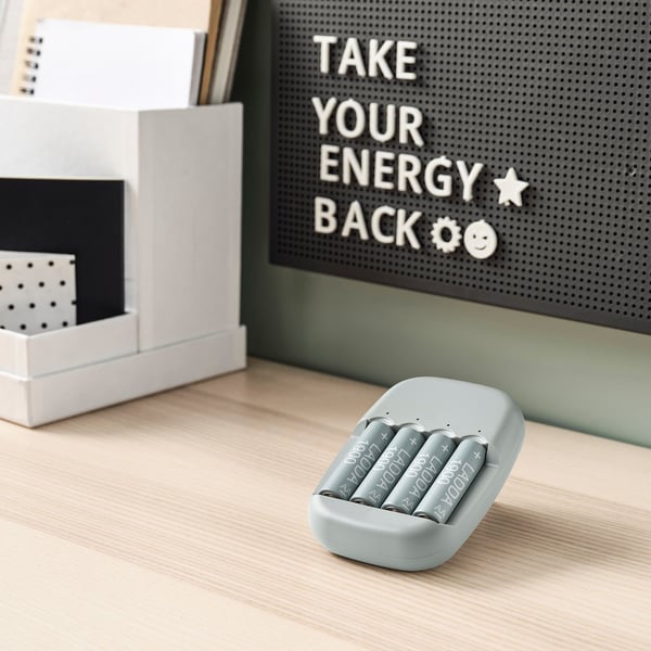 LADDA بطّارية قابلة للشحن, HR06 AA 1.2V, 2450mAh