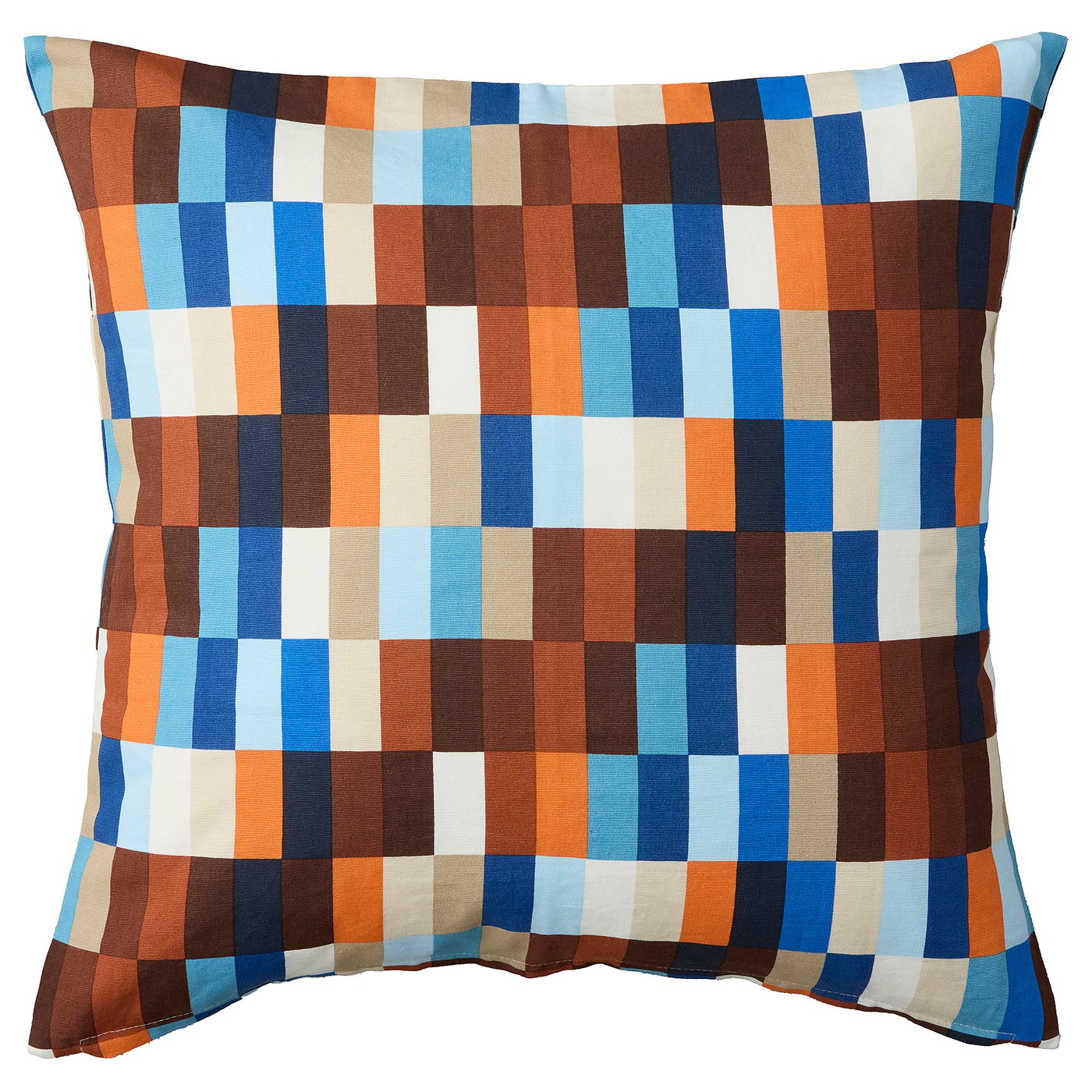 غطاء وسادة LÖVNATURSKOG، بني/أزرق، 50x50 سم — صورة 1