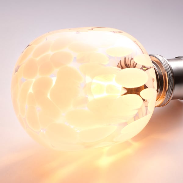 MOLNART لمبة LED E27 240 lumen, على شكل أنبوبي أبيض/زجاج شفاف, 120 مم