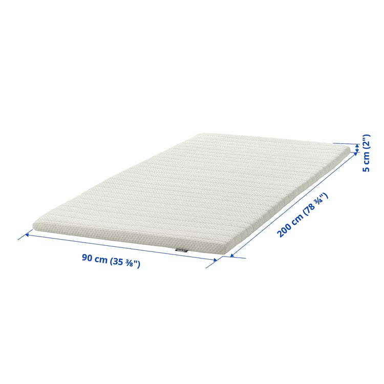 اشتر NISSEHOLM لبادة مرتبة, أبيض, 90x200 سم - IKEA