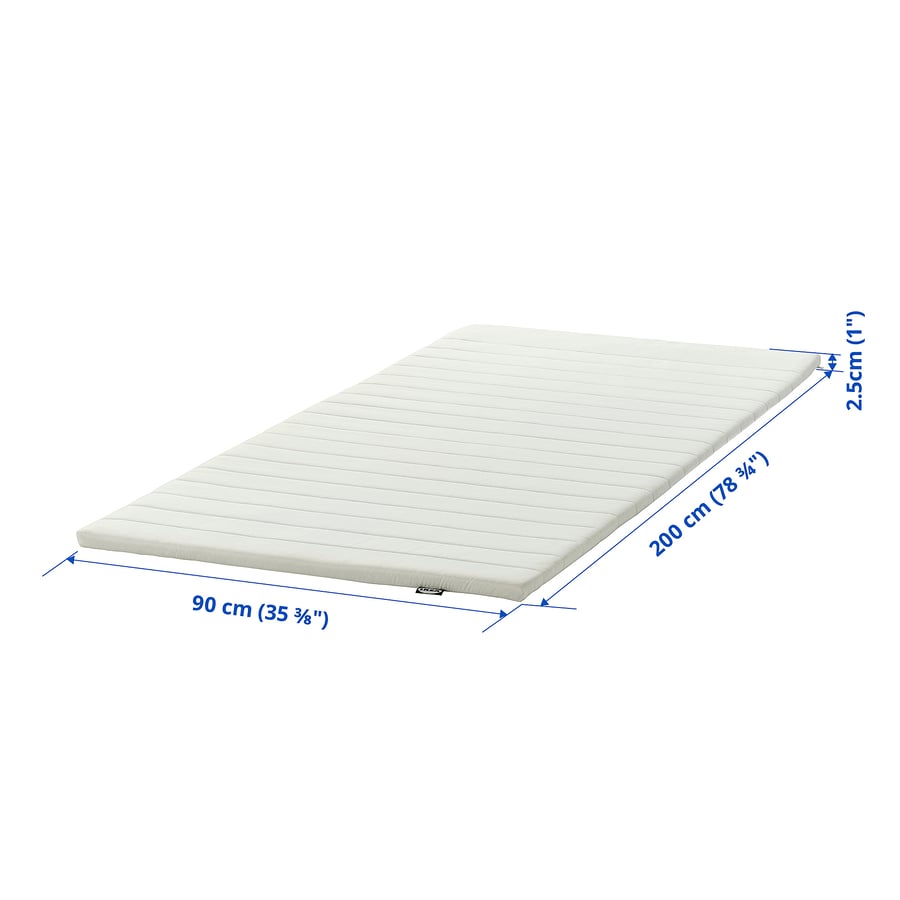 اشتر NOPAKTE لبادة مرتبة, أبيض, 90x200 سم - IKEA