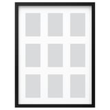 RÖDALM برواز لعدد 9 صور, أسود, ‎46x61 سم‏