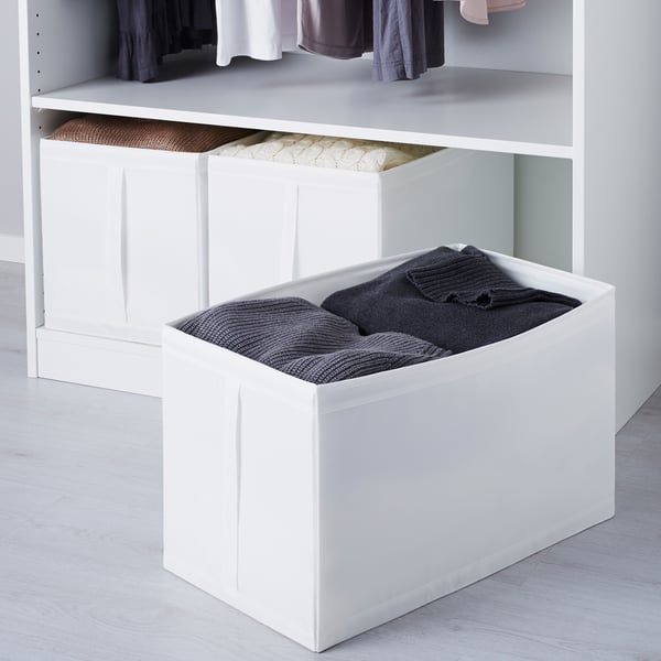 SKUBB صندوق, أبيض, ‎31x55x33 سم‏
