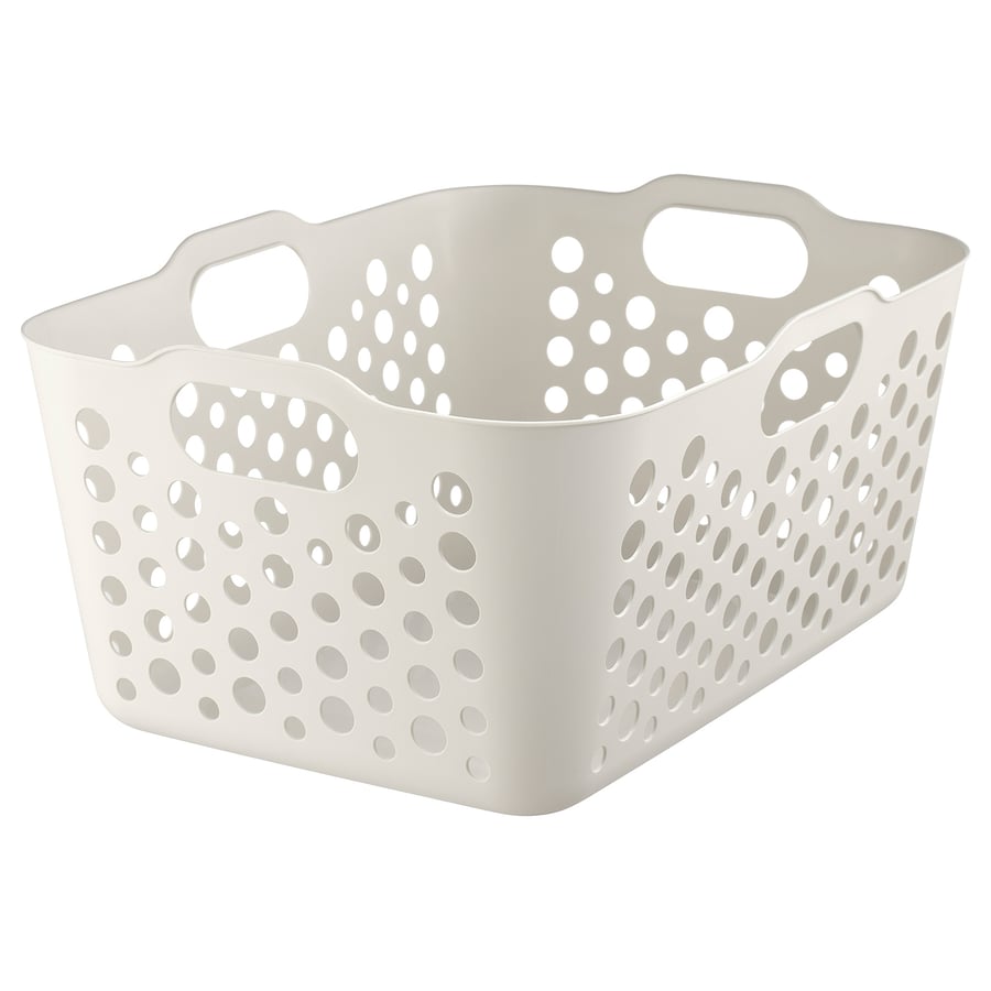 Slibb Showcase SLIBB سلة غسيل, أبيض, 38 ل - IKEA