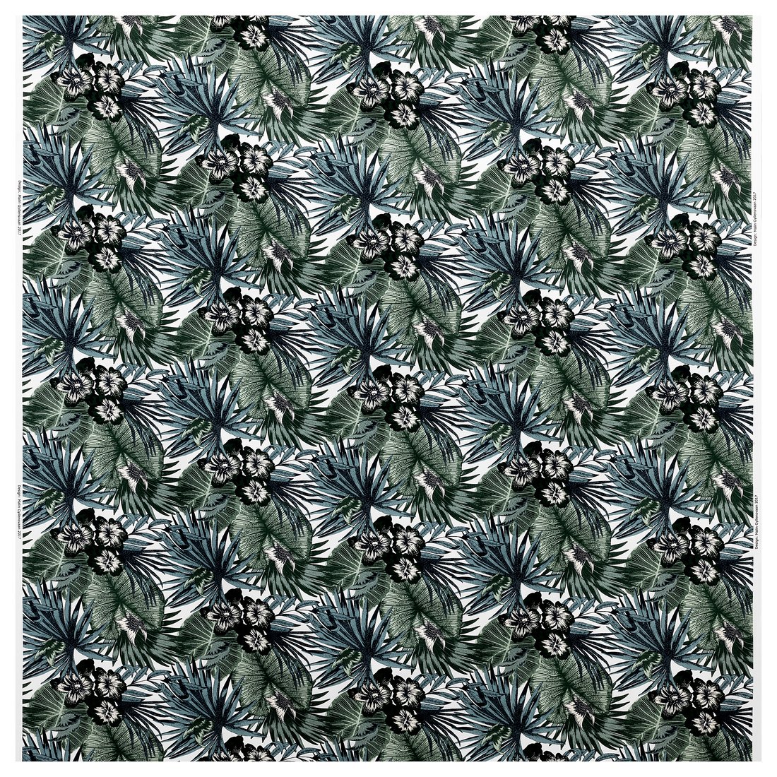 قماش أبيض/أخضر IKEA