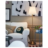 ÅRSTID Floor lamp, brass/white