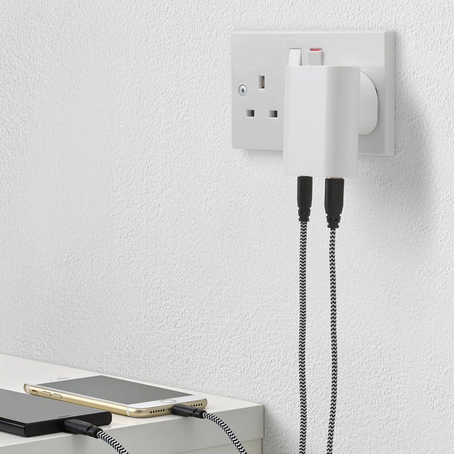 ÅSKSTORM 23W USB charger, white IKEA