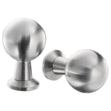 BAGGANÄS Knob, stainless steel, 20 mm