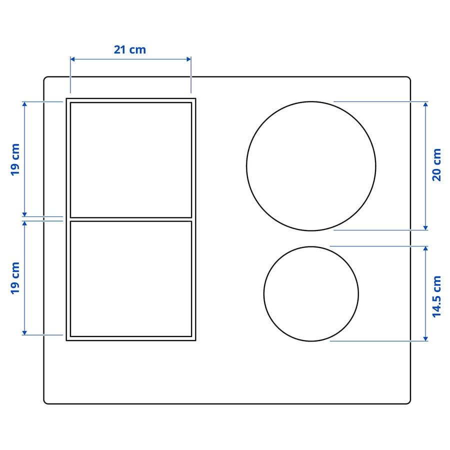 BEJUBLAD induction hob, IKEA 500 black, 58 cm IKEA