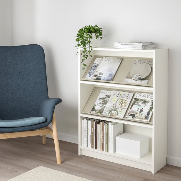 BILLY / BOTTNA Bookcase with display shelf white, beige