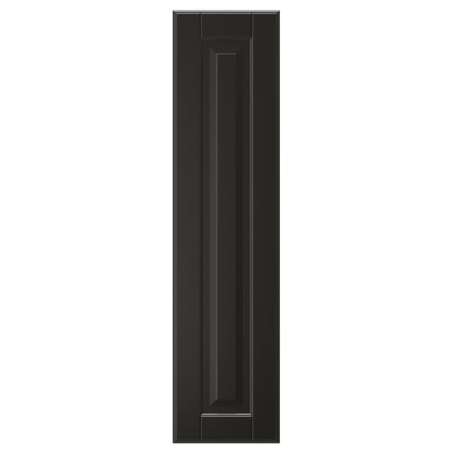 Black BODBYN cabinet door with bevelled edge.
