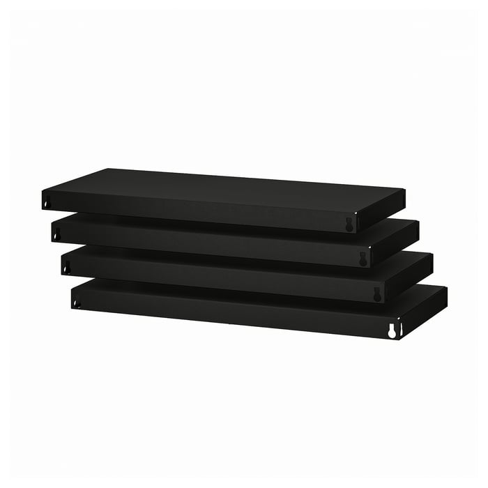 BROR shelf, black, 84x39 cm IKEA