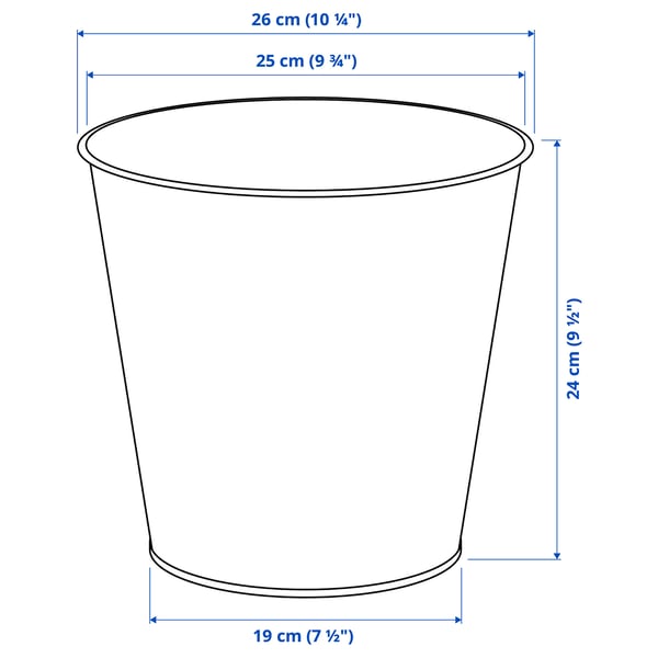 DAIDAI Plant pot, brass-colour, 24 cm