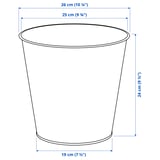 DAIDAI Plant pot, brass-colour, 24 cm