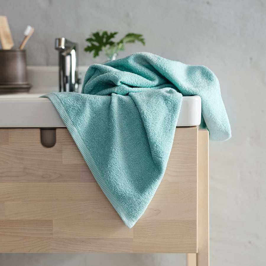 DIMFORSEN hand towel, turquoise, 40x70 cm IKEA