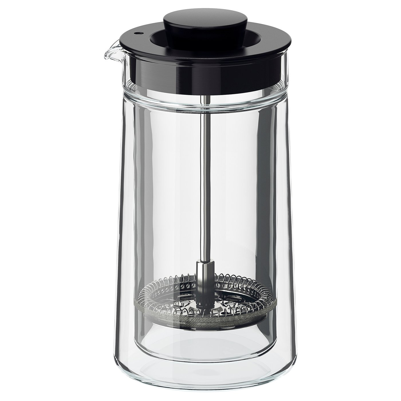 EGENTLIG coffee/tea maker, doublewalled/clear glass, 0.3 l IKEA