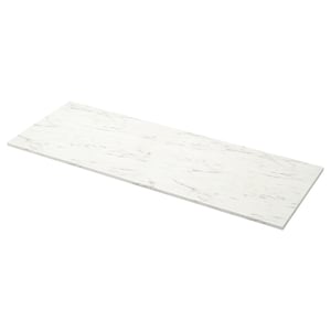 Ekbacken Worktop White Marble Effect Laminate Ikea
