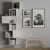 EKET Wall-mounted cabinet combination, white, 80x35x210 cm