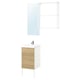 ENHET Bathroom, white/oak effect, 44x43x87 cm