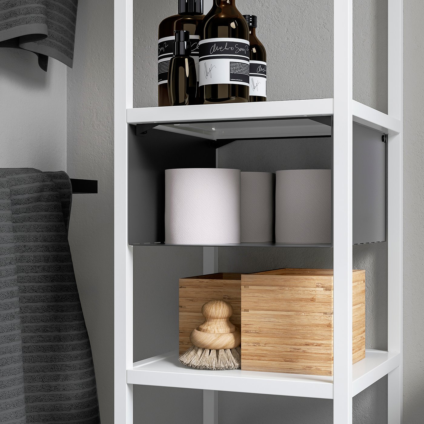 ENHET Hanging shelf insert anthracite IKEA