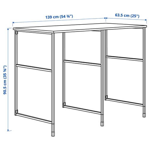 Illustration with measurements for the product: ENHET.