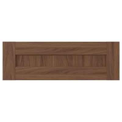 ENKÖPING Drawer front, brown walnut effect, 60x20 cm