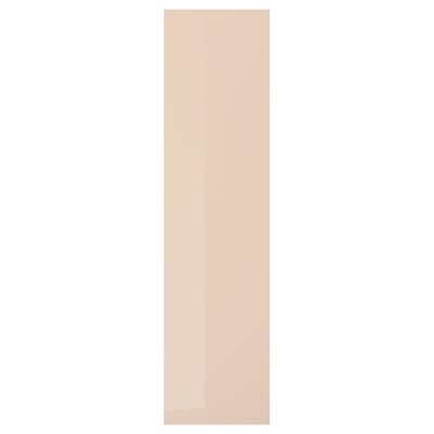 FARDAL Door, high-gloss light orange, 50x195 cm