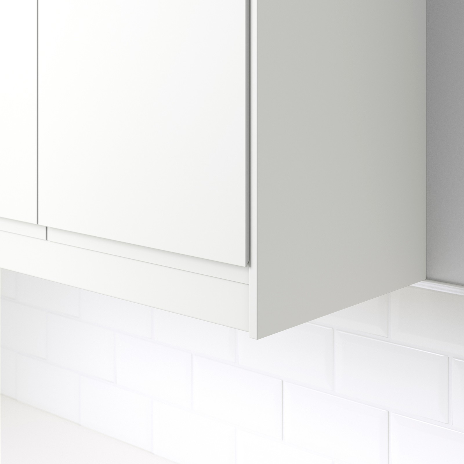 FÖRBÄTTRA شريط ديكور/وصل دائري, أبيض مطفي, 221 سم IKEA