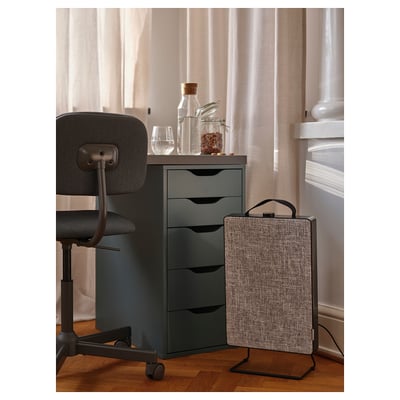 FÖRNUFTIG Air purifier, black, 31x45 cm