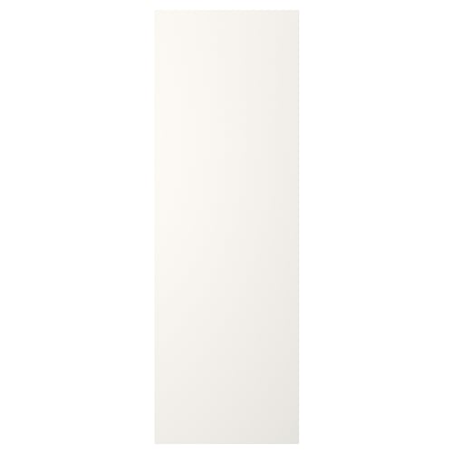 A rectangular white platsa door for storage units. It is plain and simple.
