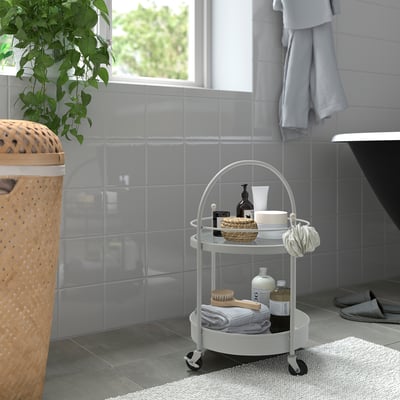 FRÖSJÖN Trolley, white, 55x35 cm