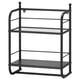 Option: FRÖSJÖN Wall shelf, black, 40x51 cm