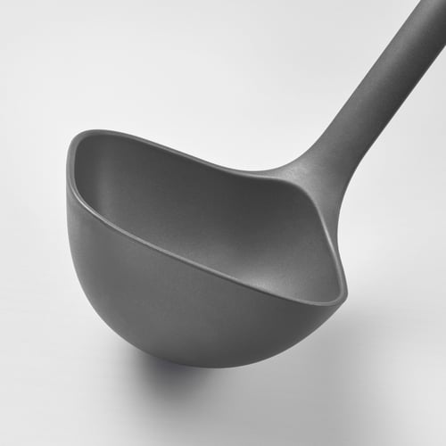 FULLÄNDAD soup ladle, grey, 31 cm IKEA