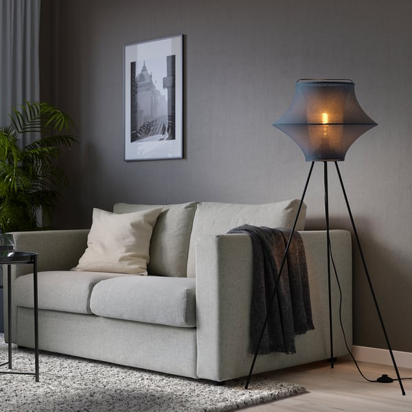 FYXNÄS Floor lamp, turquoise