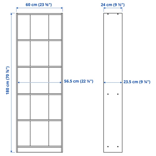 Illustration with measurements for the product: GERSBY.