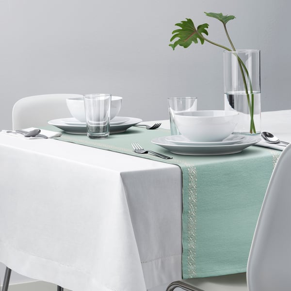 GOKVÄLLÅ tablerunner, light blue, 35x130 cm IKEA