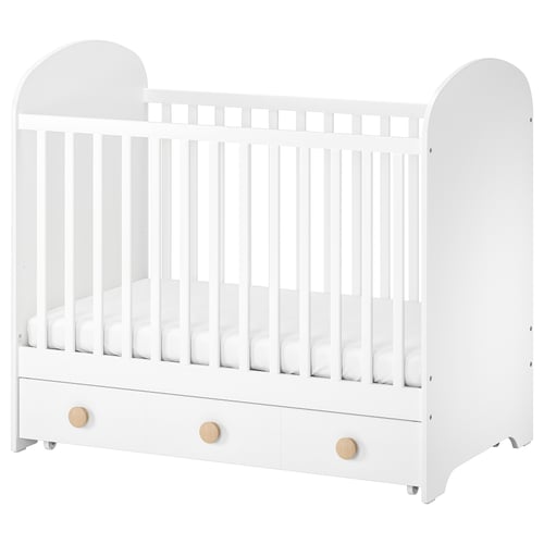 Gonatt Cot With Drawer White 60x1 Cm Ikea Gonatt Cot With Drawer White 60x1 Cm Ikea