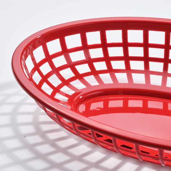 GRILLTIDER Serving basket, bright red