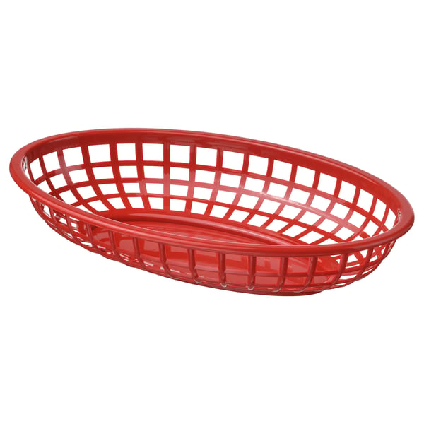 GRILLTIDER Serving basket, bright red