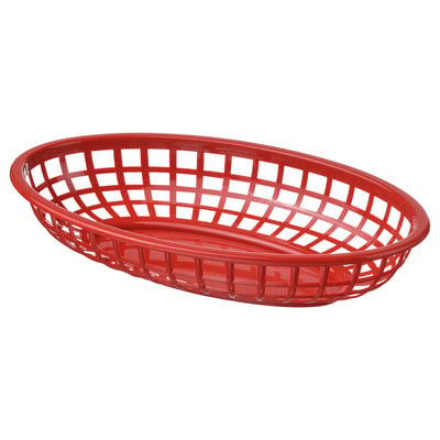 GRILLTIDER Serving basket, bright red