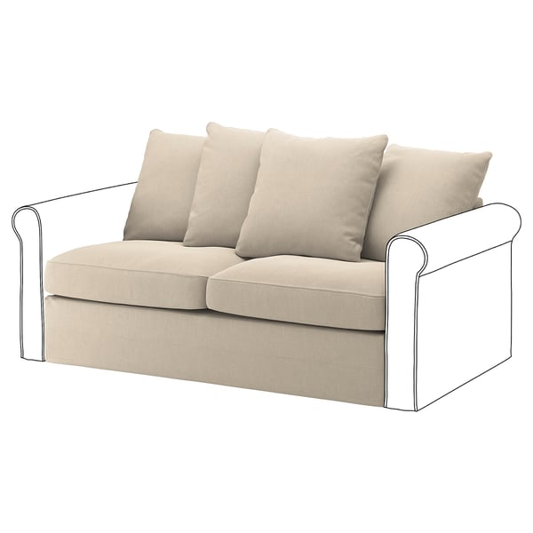 Gronlid قسم كنبة سرير بمقعدين Sporda طبيعي Ikea