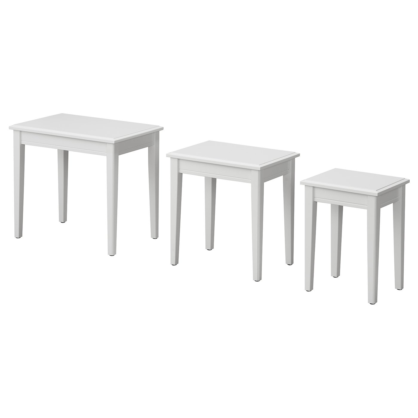 GRUNDSUND Nest of tables, set of 3 white IKEA