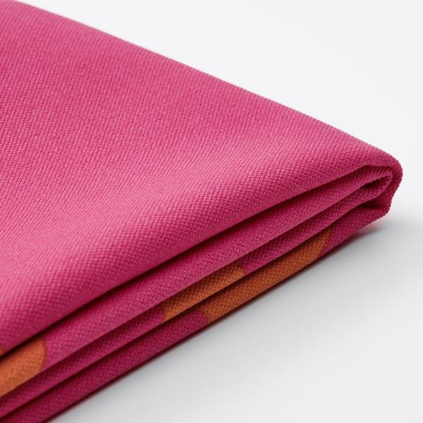 GULLBERGSÖ Cushion cover, bright pink bright orange/outdoor indoor, 50x50 cm